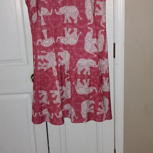 Lily by Firmiana Elephant Batik Print Fit and Flare Dress NWOT - Picture 5 of 7